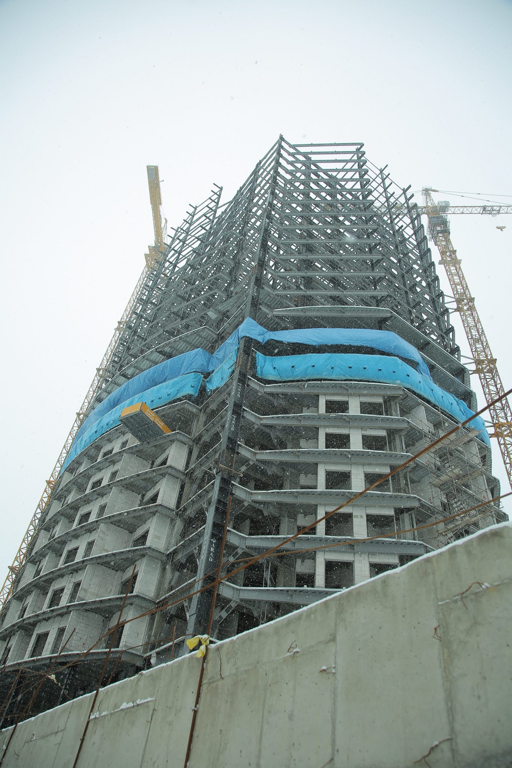پیشرفت فیزیکی پروژه برج مسکونی نارنج ۸ در بازه سه ساله